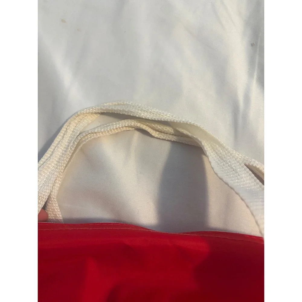 Wendy's Duffle Bag Vintage Promotional Red White Logo Gym Travel Bag OS